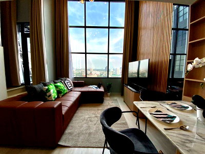 Condos for rent : 🚩 For Rent Condo KNIGHTSBRIDGE PRIME SATHORN Building 1, Floor 25,Duplex, Room size 38.00 sqm