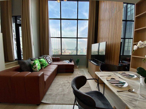 🚩 For Rent Condo KNIGHTSBRIDGE PRIME SATHORN Building 1, Floor 25,Duplex, Room size 38.00 sqm