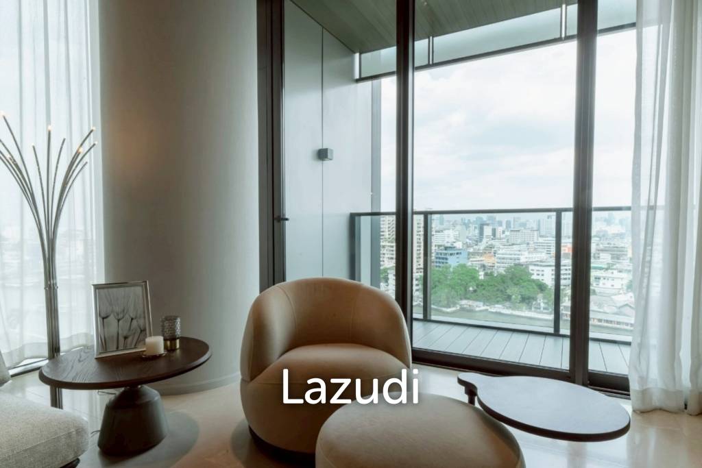 picture 160 sqm riverfront 2-bedroom condo Banyan Tree Residences Khlong San Bangkok - 4/36