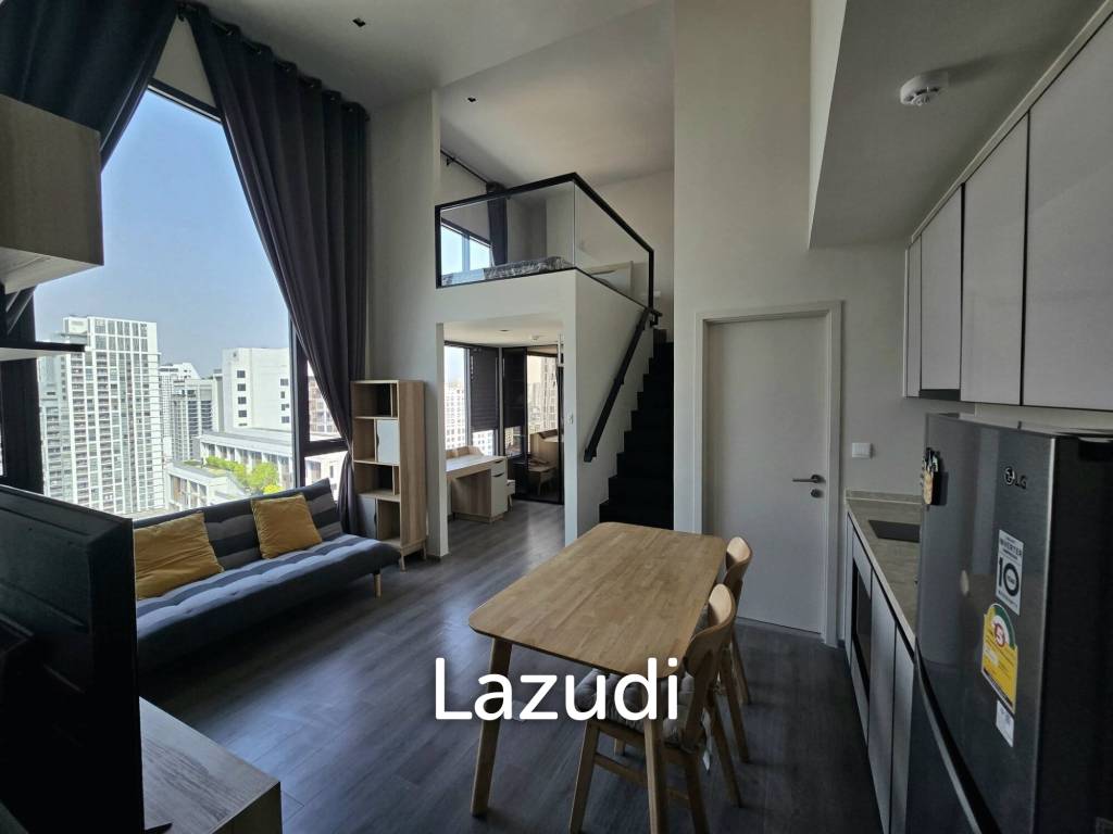 รูป 44 sqm loft-style 1 bedroom condo on high floor in Phaya Thai Bangkok - รูปที่ 3/21