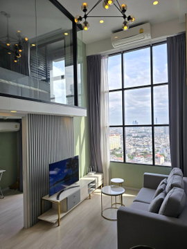 Best Price 🔥For rent: Knightsbridge Prime Sathorn Duplex high floor city view fully decorated Ready to move in ‼️ DS3681 | Line @Dstay