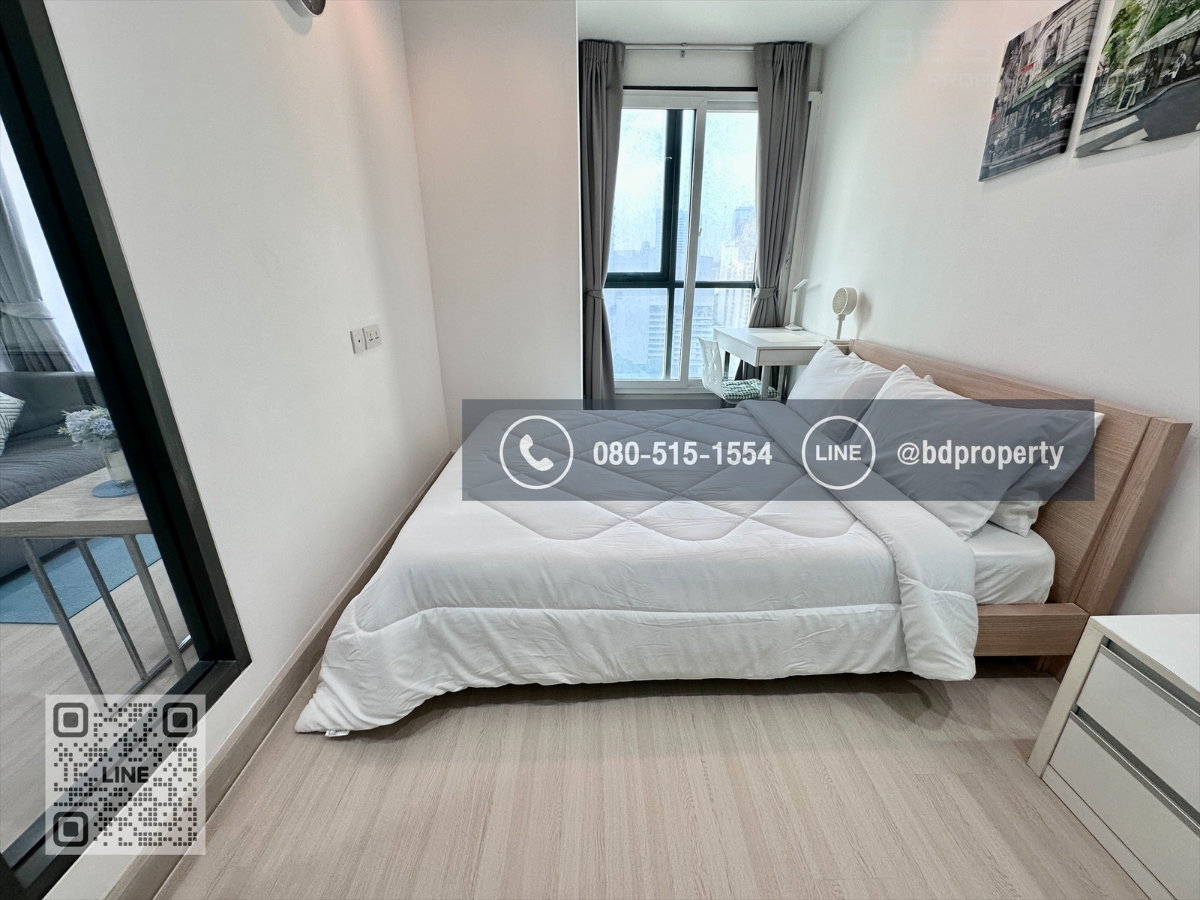 รูป Bestdeal ให้เช่า 1 ห้องนอน 31ตรม.ราคา 16,000/เดือนเท่านั้น เฟอร์นิเจอร์และเครื่องใช้ไฟฟ้าครบ“IDEO MOBI RAMA 9” ใกล้MRT และ เซ็นทรัลพระราม 9 - รูปที่ 5/13
