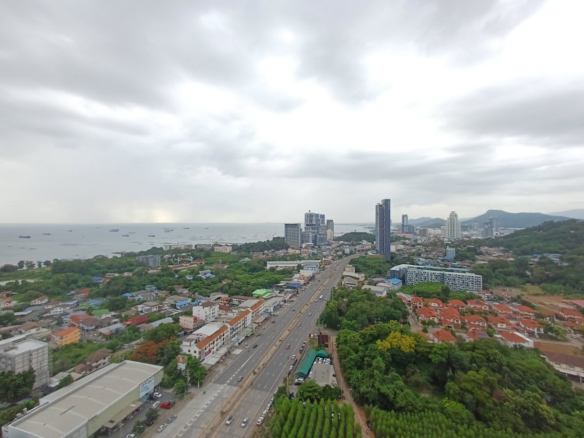 picture For rent KnightsBridge Sriracha 2 bedrooms 28th floor Corner unit Sea view Ready to move in - 25/48