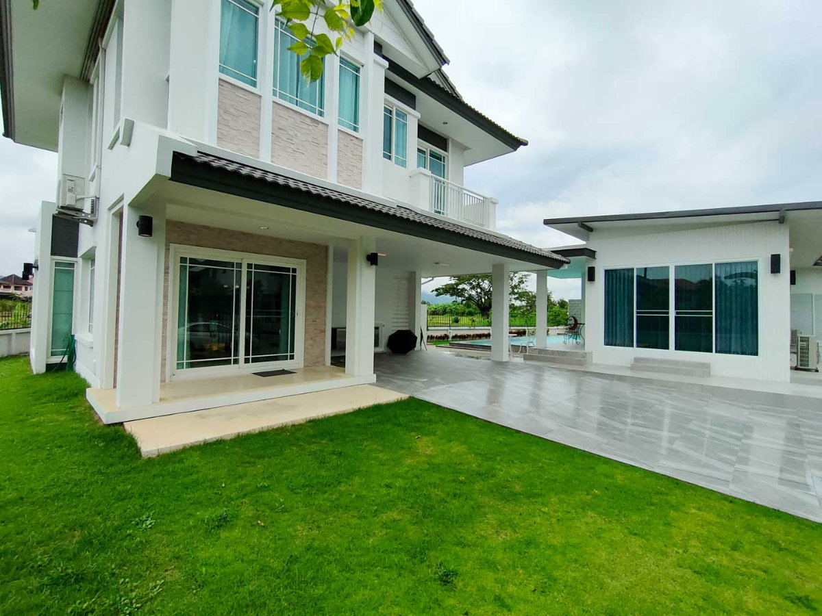 รูป ให้เช่า Luxury Pool Villa แม่เหียะ เชียงใหม่ พูลวิลล่า 5 ห้องนอน พร้อมเรือนรับรอง วิวดอยสุเทพและทุ่งนา (EN Available) - รูปที่ 7/29