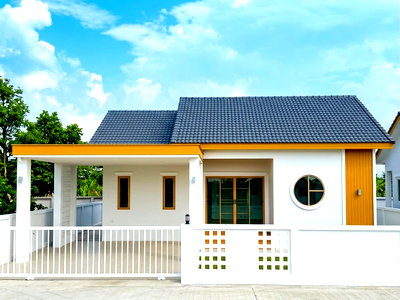 บ้านเดี่ยว ม.เกษตรศาสตร์ : ขาย 👉 บ้านเดี่ยวชั้นเดียว บ้านใหม่มือหนึ่ง ทำเลสารภี เชียงใหม่ ราคาเพียง 2.39 ล้านบาท ฟรีโอน   #CSRP101299