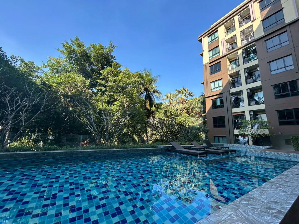 รูป ✅เพียง 5 นาที ถึงบีทีเอสปุณวิถี ใกล้ห้าง ใกล้ตลาด □■ The Green II Sukhumvit 101 1BR 1BH 30 sq.m nice built-in decoration for Rental ■□ - รูปที่ 10/13
