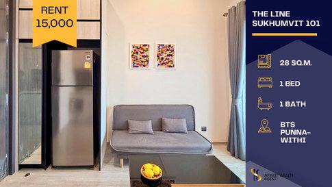 💥 Great value & Ready to move in! ✨ Minimalist 1BR with high ceiling, bright natural light, near BTS Punnawithi. Book your viewing today! 🏡
