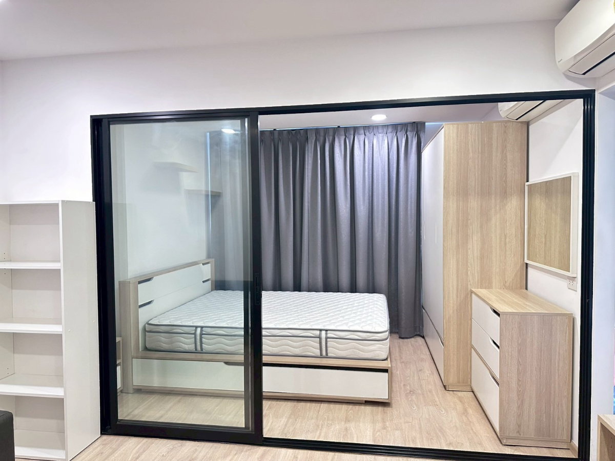 รูป ✅เพียง 5 นาที ถึงบีทีเอสปุณวิถี ใกล้ห้าง ใกล้ตลาด □■ The Green II Sukhumvit 101 1BR 1BH 30 sq.m nice built-in decoration for Rental ■□ - รูปที่ 8/13