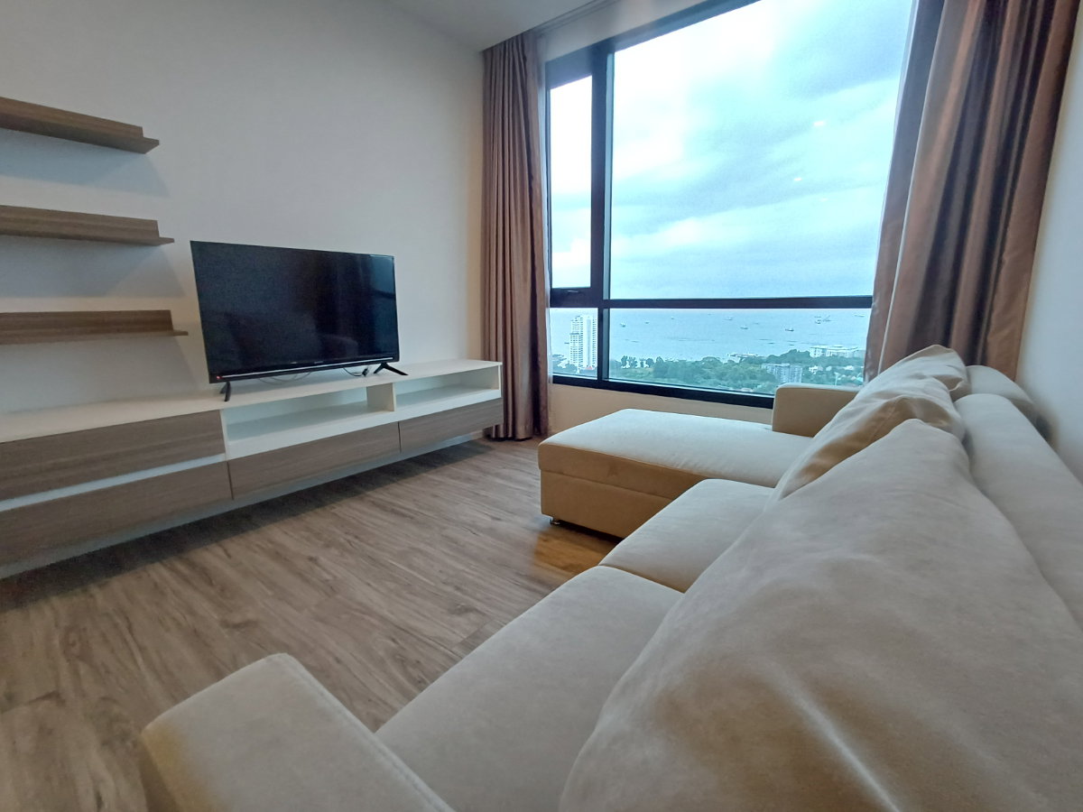 picture For rent KnightsBridge Sriracha 2 bedrooms 28th floor Corner unit Sea view Ready to move in - 42/48