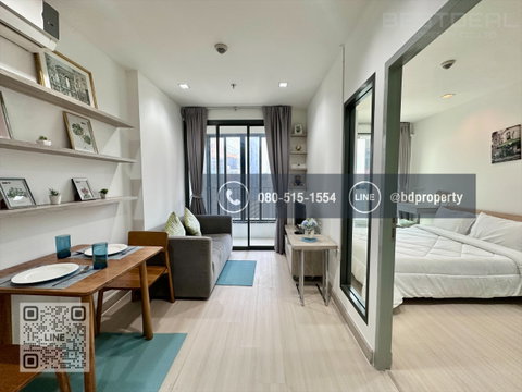 BESTDEAL FOR RENT 1 Bedroom 31 sqm. Special Price 16k/Month “IDEO MOBI RAMA 9” Near Phraram Kao 9 MRT Station 80 meters.