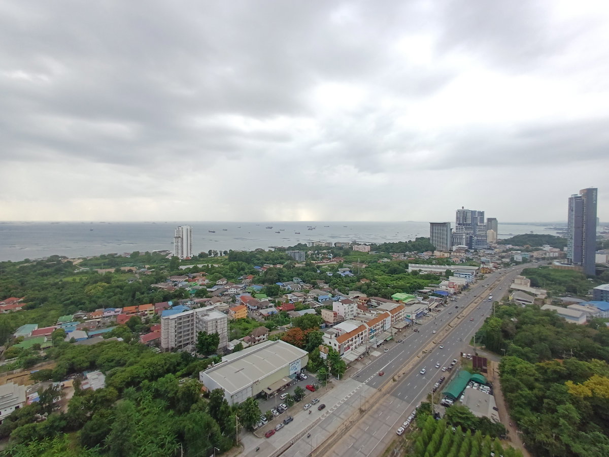 picture For rent KnightsBridge Sriracha 2 bedrooms 28th floor Corner unit Sea view Ready to move in - 24/48