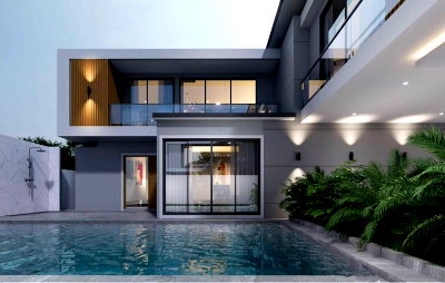 Houses for sale Bang Lamung Chonburi : New detached house for sale in Areeya 2 Village, Soi Siam Country Club, Pattaya.