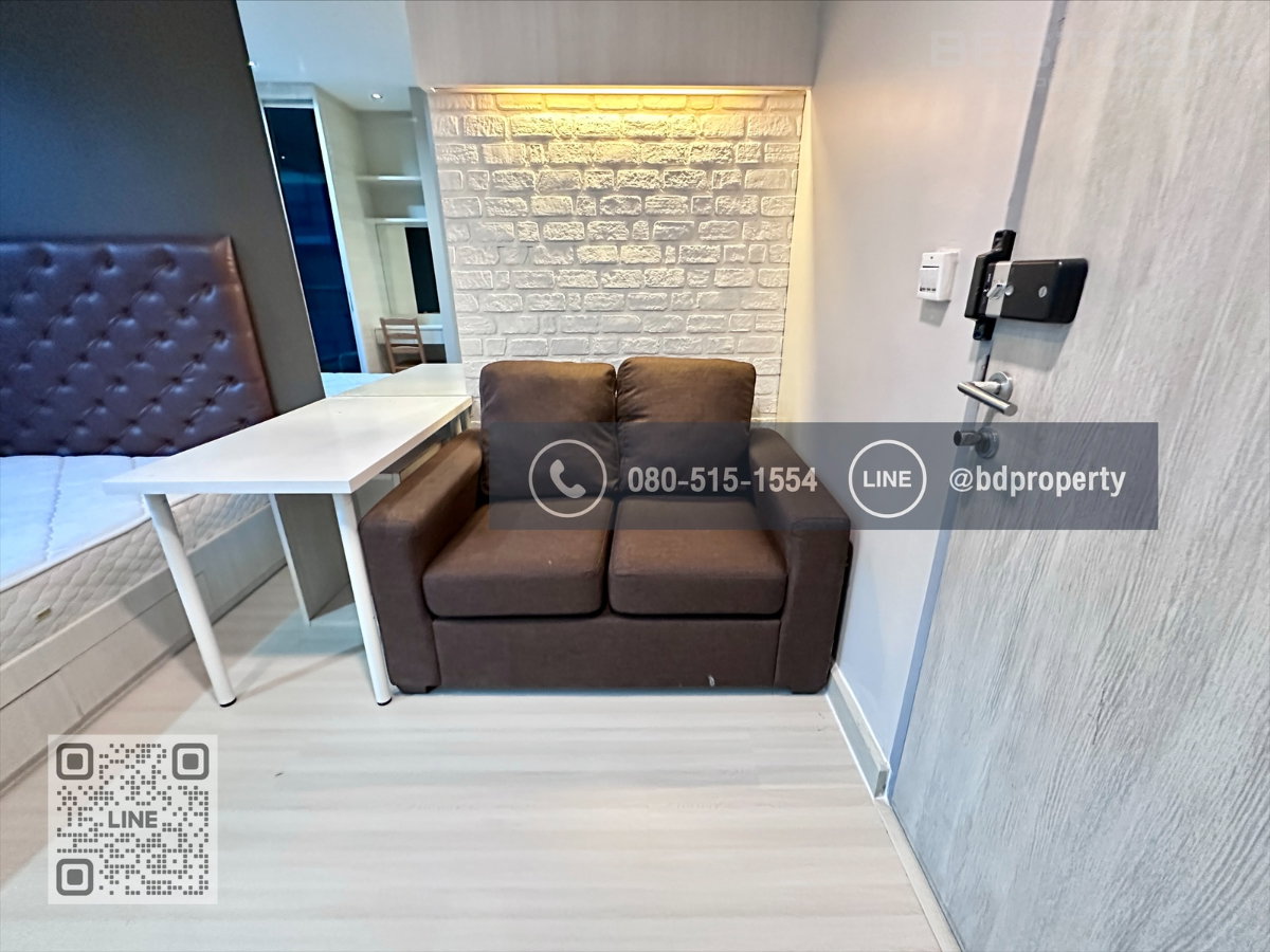 รูป Bestdeal ให้เช่า Studio 22ตรม.ราคา 14,000/เดือนเท่านั้น เฟอร์นิเจอร์และเครื่องใช้ไฟฟ้าครบ “IDEO MOBI RAMA 9” ใกล้MRT และ เซ็นทรัลพระราม 9 เพียง 80 ม. - รูปที่ 3/16