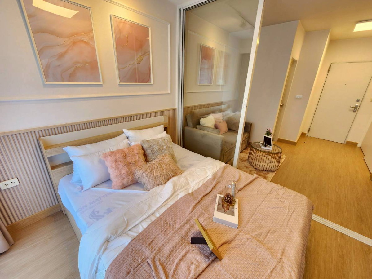 รูป ขายคอนโด I House พระราม9 RCA อาคาร B ตึกเขียว 25.8ตรม. 1ห้องนอน 1รับแขก แต่งใหม่ เฟอร์ใหม่ทั้งห้อง เพียง 1.49 mb - รูปที่ 15/20