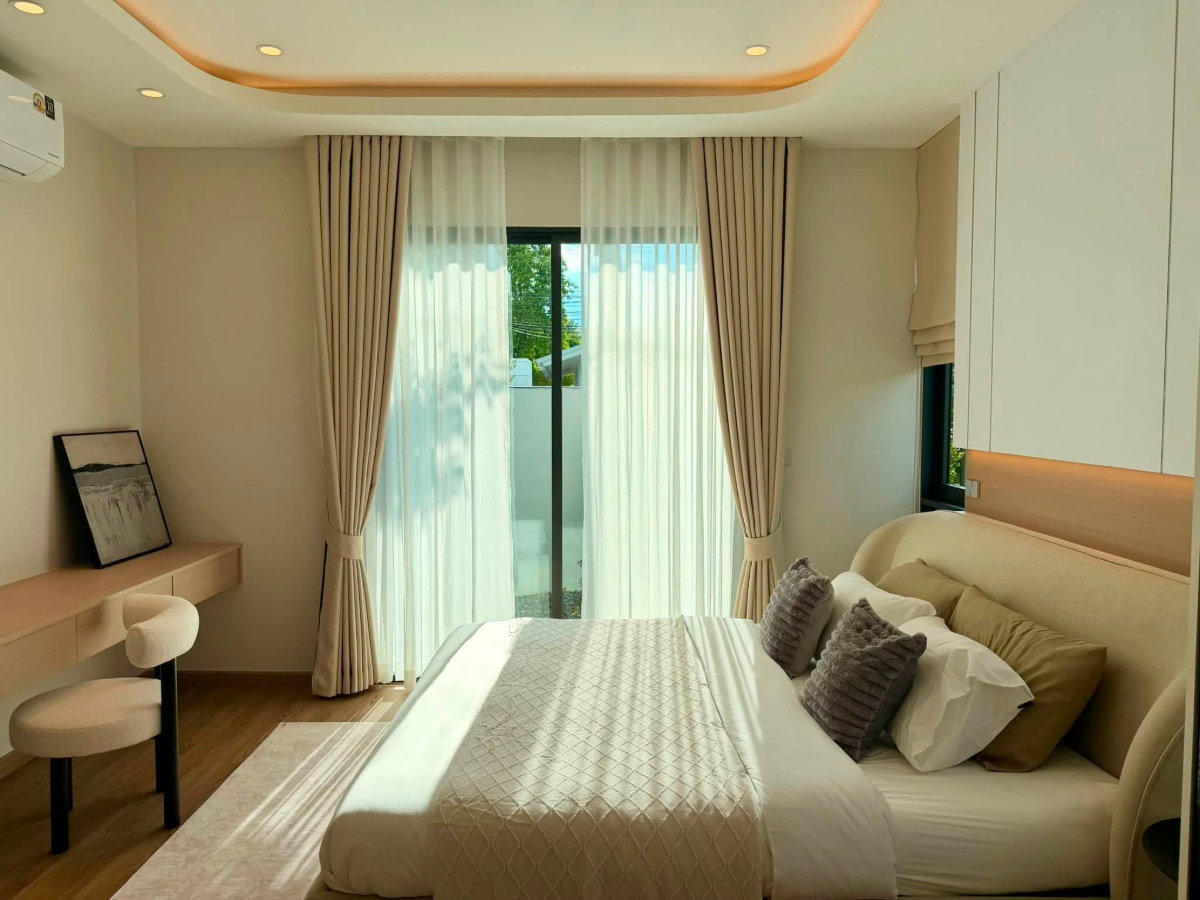 รูป ขายพูลวิลล่าวังตาล สุดหรู ดีไซน์ Modern Luxury เน้นความเรียบง่าย สง่างาม และความเป็นส่วนตัว พร้อมเฟอร์นิเจอร์บิวท์อินและเครื่องใช้ไฟฟ้าครบCP-1 - รูปที่ 12/14