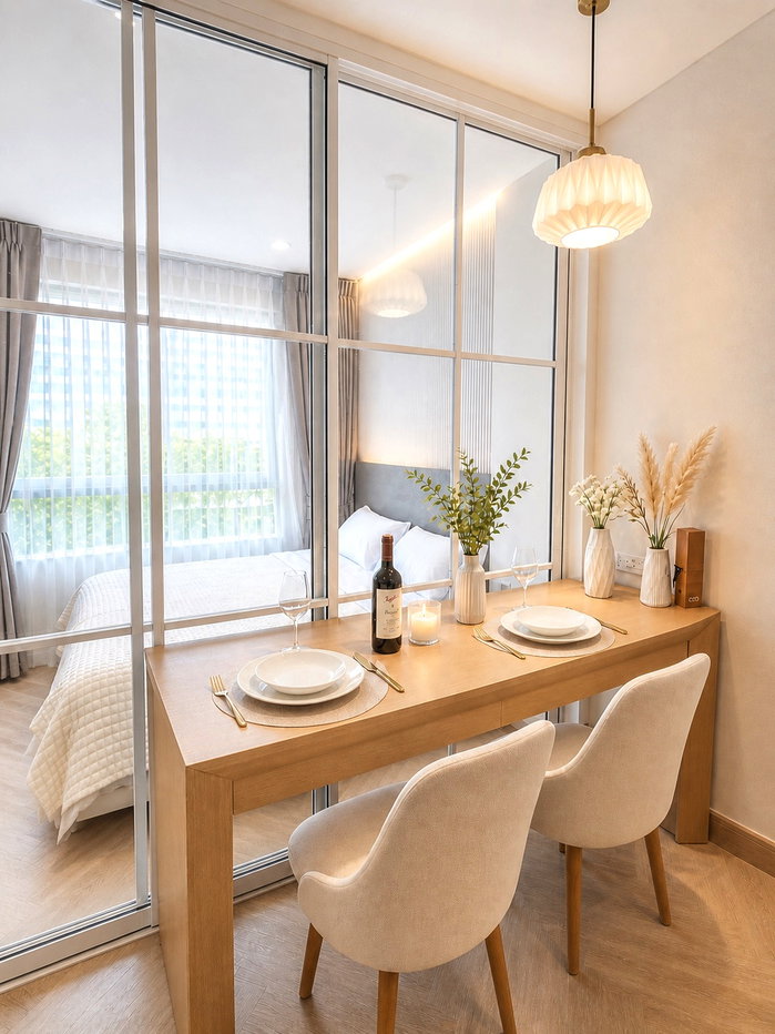 รูป ขายคอนโด Plum Condo นวมินทร์ ตกแต่งพร้อมอยู่ ใกล้รถไฟฟ้าสายสีชมพู - รูปที่ 2/7
