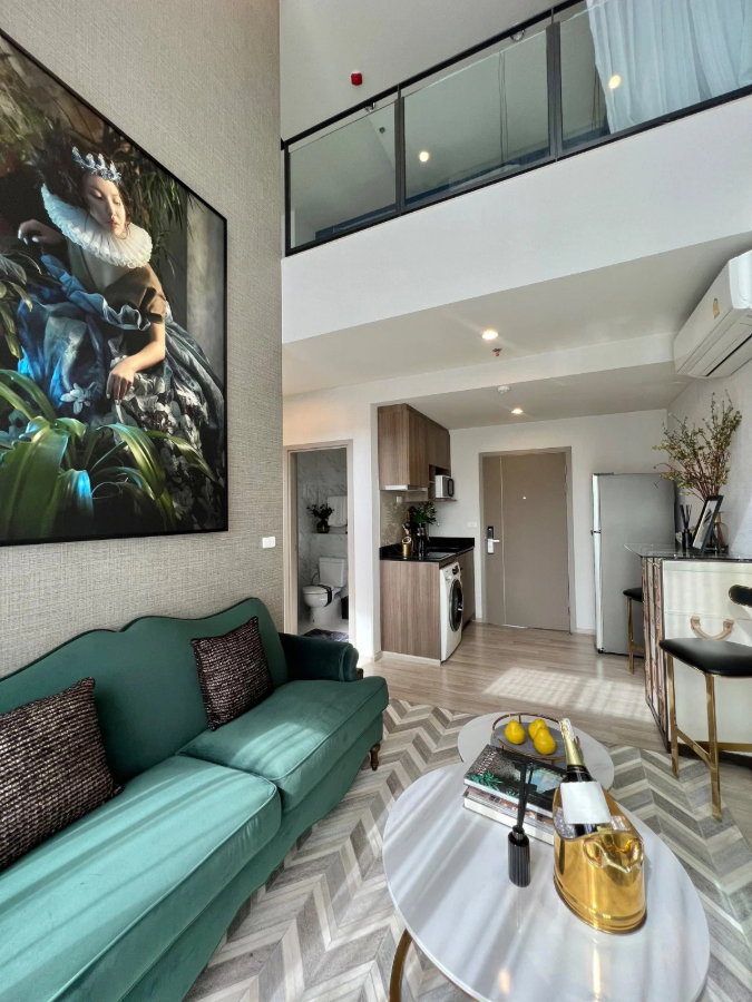 รูป Ideo Mobi Sukhumvit Eastpoint 1 ห้องนอน Duplex แต่งครบ หิ้วกระเป๋าพร้อมเข้าอยู่ - รูปที่ 11/14