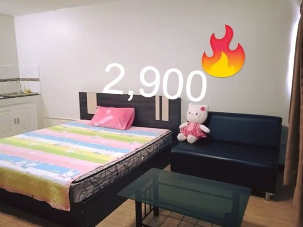 รูป 🐰 เมืองทองธานี ป็อปปูล่า คอนโด ตึก T8 ชั้น 2 💟 วิวนอก 👉 2,900 บ 🖥 แอร์ + ตู้เย็น + น้ำอุ่น 🚶 ม.ศิลปากร 📞 080-545-2028 ☎️ Line ID: @darinmt - รูปที่ 4/6