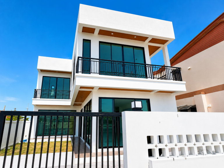 รูป บ้านเดี่ยวชะอำสร้างใหม่ สไตล์โมเดิร์น พร้อมเข้าอยู่ วิวภูเขา ใกล้ทะเล - รูปที่ 8/17