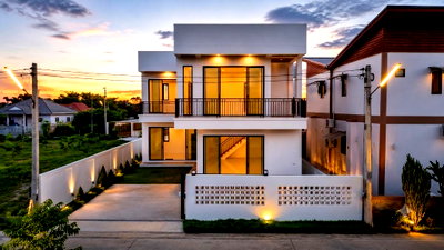 บ้านเดี่ยว เพชรบุรี :  บ้านเดี่ยวชะอำสร้างใหม่ สไตล์โมเดิร์น พร้อมเข้าอยู่ วิวภูเขา ใกล้ทะเล 