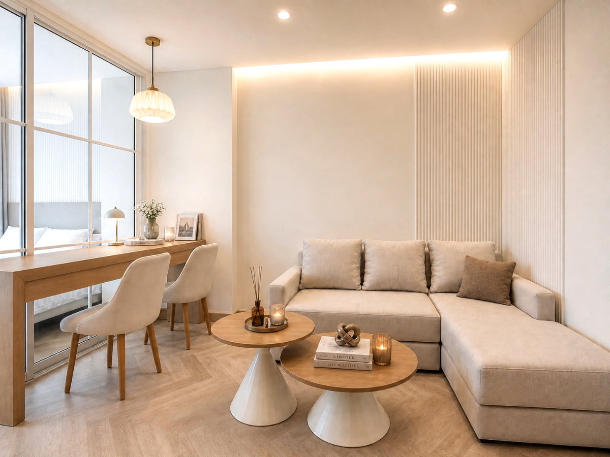 รูป ขายคอนโด Plum Condo นวมินทร์ ตกแต่งพร้อมอยู่ ใกล้รถไฟฟ้าสายสีชมพู - รูปที่ 4/7