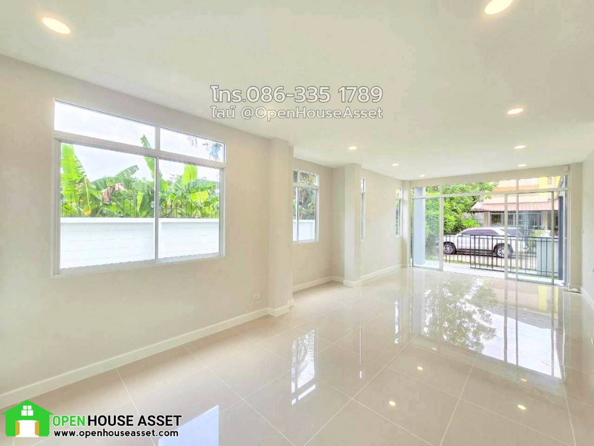 รูป สภาพป้ายแดงแกะกล่อง หน้าบ้านรับทรัพย์หันทางทิศใต้ ลมพัดเย็นสบายตลอดปี เทรนดี้ธารา รามคำแหง บ้านรีโนเวทใหม่ - รูปที่ 8/19
