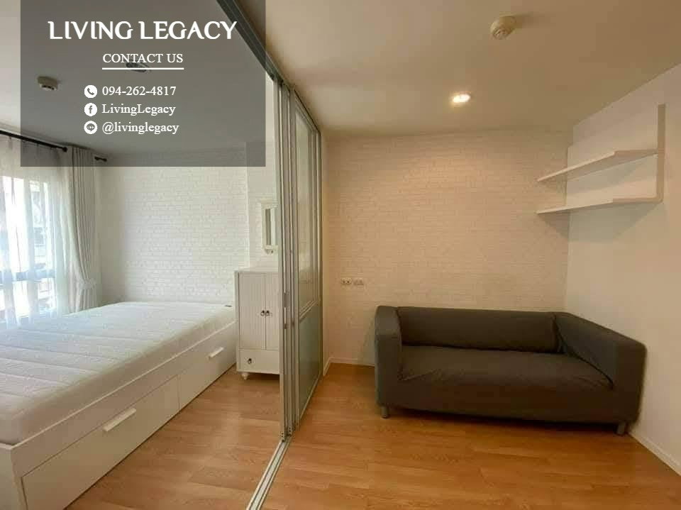 รูป THW7YY เช่าด่วน คอนโด Lumpini Ville On Nut 46 26 ตร.ม. | ชั้น 4 | 1 ห้องนอน | 1 ห้องน้ำ 8,500 บาท/เดือน line id : @livinglegacy - รูปที่ 4/10