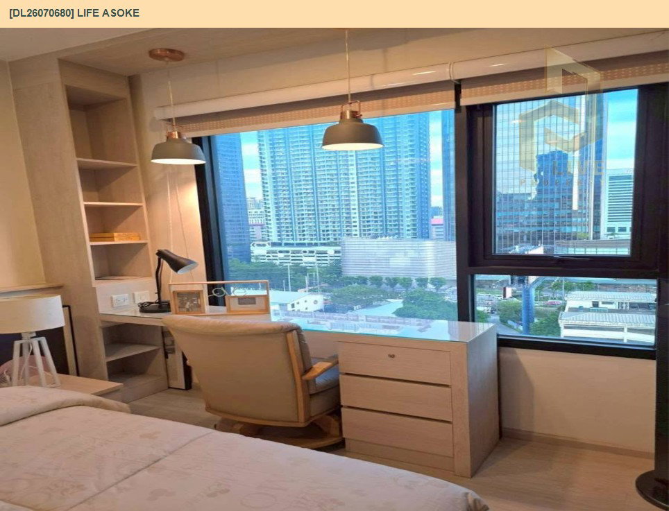 รูป DL26070680 ให้เช่าคอนโด ไลฟ์ อโศก (Life Asoke) ใกล้ MRT เพชรบุรี พร้อมเข้าอยู่ โทรด่วน 0614453194 LineID @952jdxxk - รูปที่ 3/11