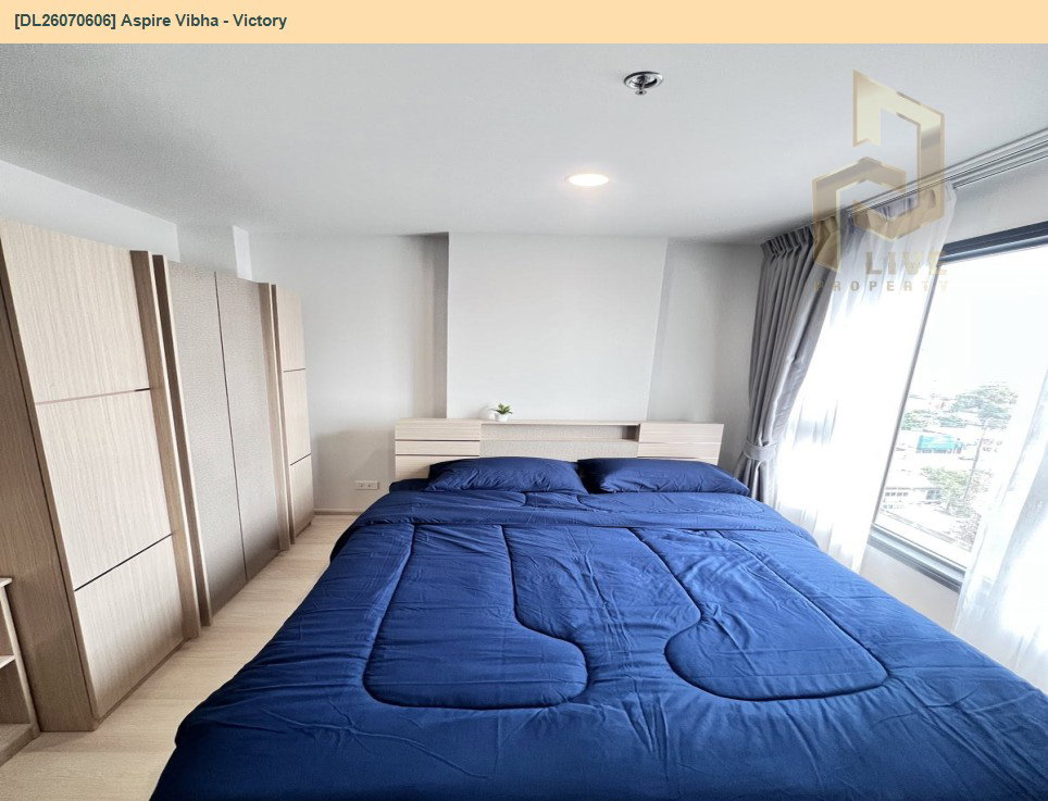 รูป DL26070606 ให้เช่าคอนโด แอสปาย วิภา - วิคตอรี่ (Aspire Vibha - Victory) ใกล้ AIRPORT RAIL LINK พญาไท พร้อมเข้าอยู่ โทรด่วน 0614453194 LineID @952jdxxk - รูปที่ 13/13