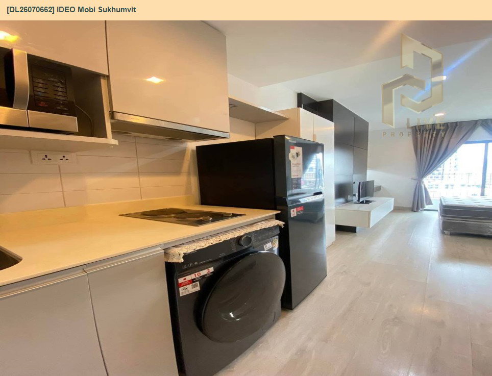 รูป DL26070662 ให้เช่าคอนโด ไอดีโอ โมบิ สุขุมวิท (IDEO Mobi Sukhumvit) ใกล้ BTS อ่อนนุช พร้อมเข้าอยู่ โทรด่วน 0653619502 LineID @952jdxxk - รูปที่ 12/12