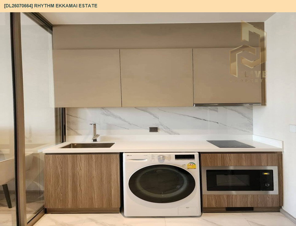 รูป DL26070664 ให้เช่าคอนโด ริธึ่ม เอกมัย เอสเตท (RHYTHM EKKAMAI ESTATE) ใกล้ BTS เอกมัย พร้อมเข้าอยู่ โทรด่วน 0638692663 LineID @952jdxxk - รูปที่ 9/10