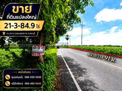 ที่ดิน พระพุทธบาท สระบุรี : ขาย ที่ดินแปลงใหญ่ 21-3-84.9 ไร่ ต.นายาว อ.พระพุทธบาท จ.สระบุรี