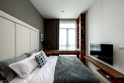 Condos for rent : ★ The Capital Ekamai ★ 32 sq m., 12th floor ★ Near Central Rama 9, Airport Link ★ Many facilities ★ Complete electrical appliances ★