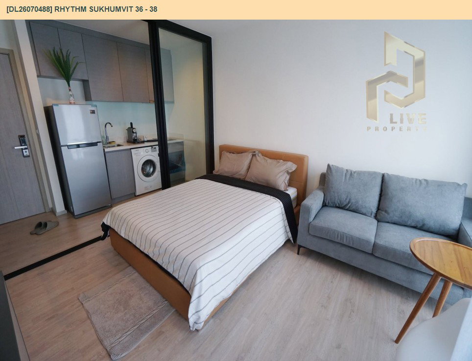 รูป DL26070488 ขายคอนโด ริทึ่ม สุขุมวิท 36 - 38 (Rhythm Sukhumvit 36 - 38) ใกล้ BTS ทองหล่อ พร้อมเข้าอยู่ โทรด่วน 0638692663 LineID @952jdxxk - รูปที่ 3/9