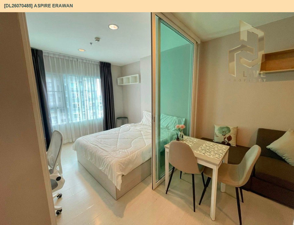รูป DL26070485 ให้เช่าคอนโด แอสปาย เอราวัณ (Aspire Erawan) ใกล้ BTS ช้างเอราวัณ พร้อมเข้าอยู่ โทรด่วน 0653619502 LineID @952jdxxk - รูปที่ 6/9