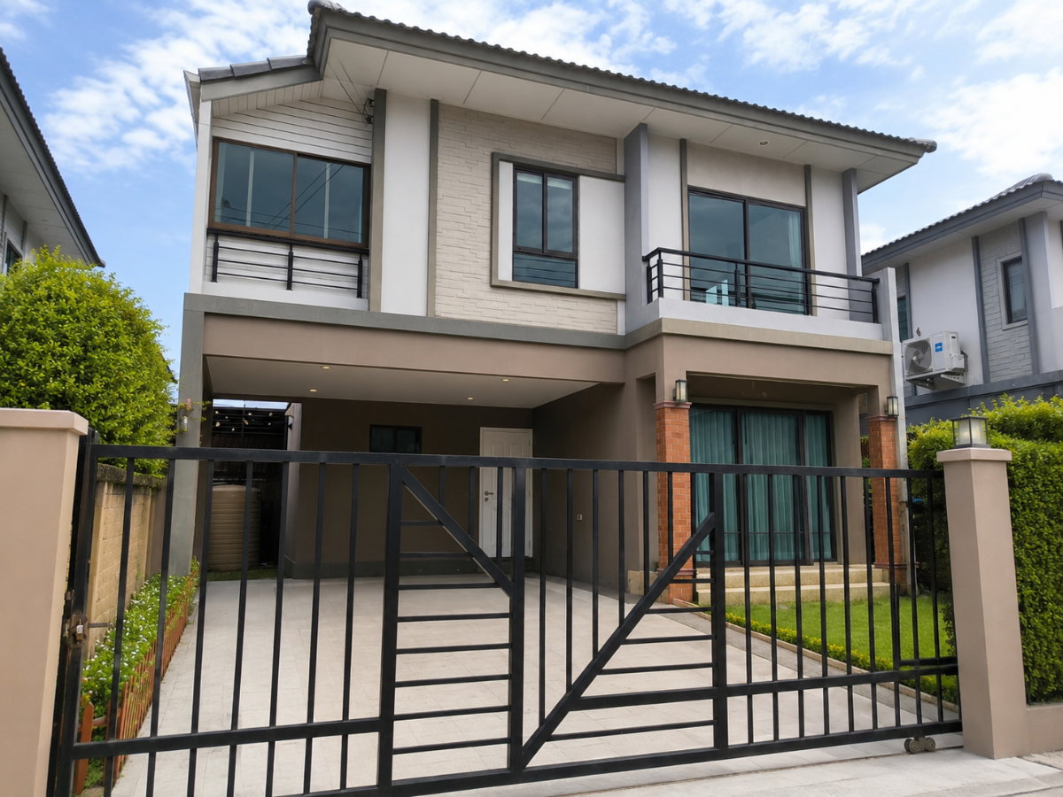 รูป ให้เช่า 25,000 บาท/เดือน บ้านเดี่ยว2 ชั้น 50 ตร.วา หมู่บ้านเดอะแพลน กิ่งแก้ว-เทพารักษ์ - รูปที่ 1/16