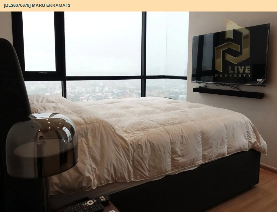 รูป DL26070678 ให้เช่าคอนโด มารุ เอกมัย 2 (MARU EKKAMAI 2) ใกล้ BTS เอกมัย พร้อมเข้าอยู่ โทรด่วน 0653619502 LineID @952jdxxk - รูปที่ 8/11