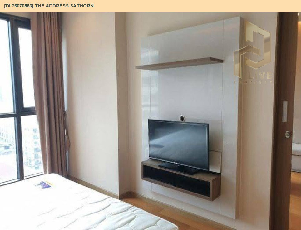รูป DL26070553 ให้เช่าคอนโด ดิ แอดเดรส สาทร (The Address Sathorn) ใกล้ BTS เซ็นต์หลุยส์ พร้อมเข้าอยู่ โทรด่วน 0638692663 LineID @952jdxxk - รูปที่ 4/7