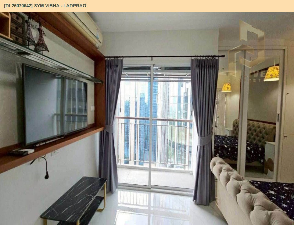 รูป DL26070542 ให้เช่าคอนโด ซิม วิภา - ลาดพร้าว (SYM Vibha - Ladprao) ใกล้ BTS สวนจตุจักร พร้อมเข้าอยู่ โทรด่วน 0638692663 LineID @952jdxxk - รูปที่ 7/7