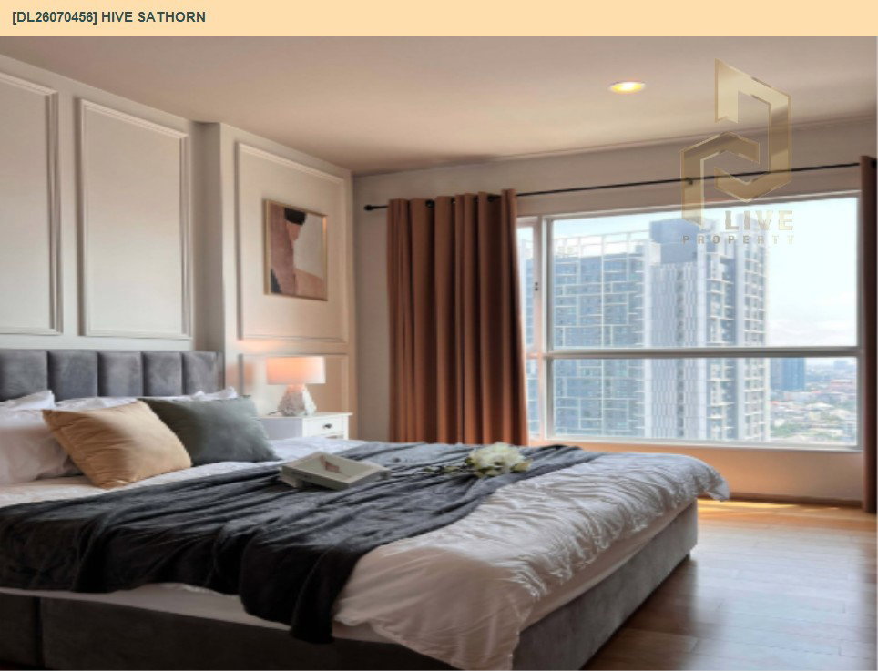 รูป DL26070456 ให้เช่าคอนโด ไฮฟ์ สาทร (Hive Sathorn) ใกล้ BTS กรุงธนบุรี พร้อมเข้าอยู่ โทรด่วน 0653619502 LineID @952jdxxk - รูปที่ 4/5