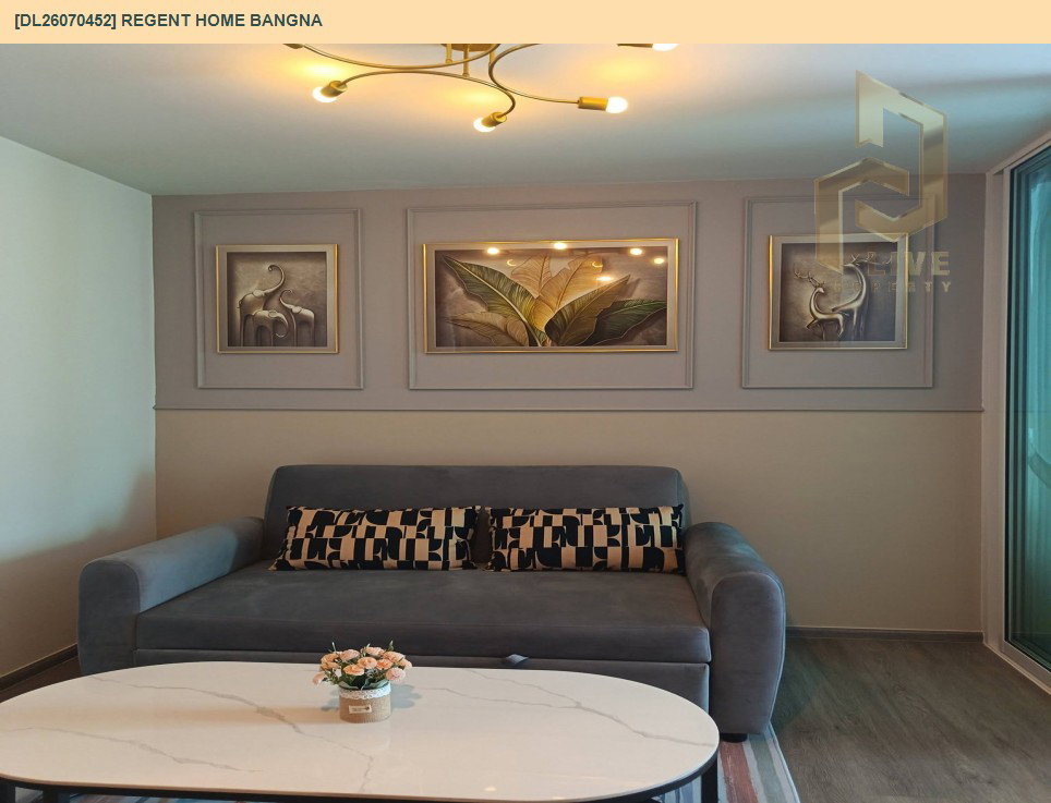 รูป DL26070452 ให้เช่าคอนโด รีเจ้นท์ โฮม บางนา (Regent home bangna) ใกล้ BTS บางนา พร้อมเข้าอยู่ โทรด่วน 0638692663 LineID @952jdxxk - รูปที่ 3/7