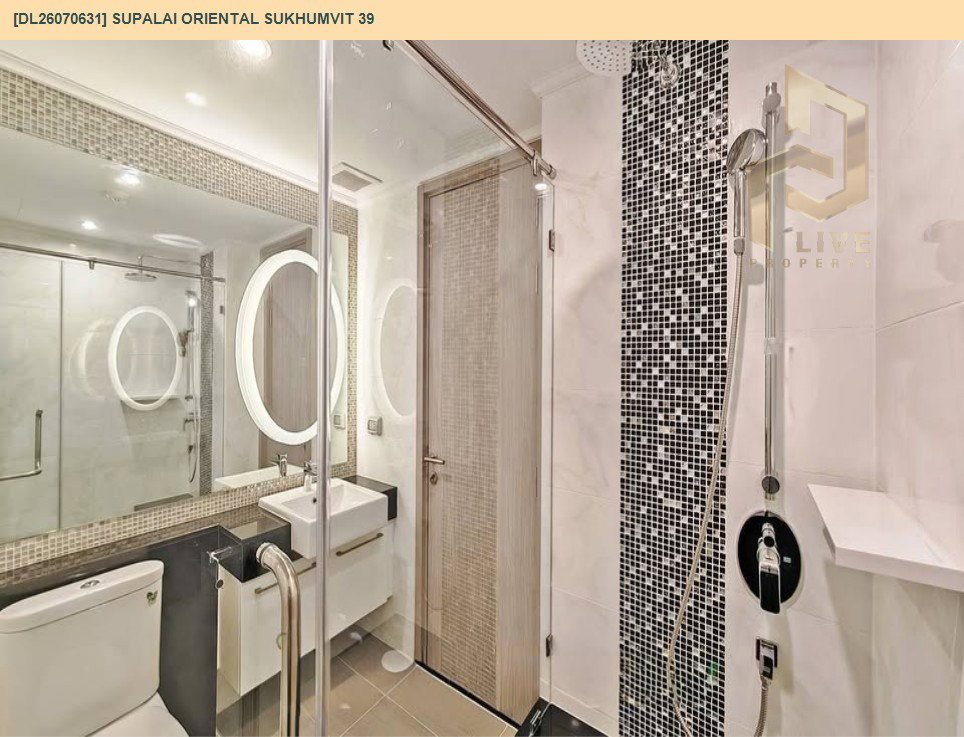รูป DL26070631 ให้เช่าคอนโด ศุภาลัย โอเรียนทัล สุขุมวิท 39 (Supalai Oriental Sukhumvit 39) ใกล้ BTS พร้อมพงษ์ พร้อมเข้าอยู่ โทรด่วน 0614453194 LineID @952jdxxk - รูปที่ 6/6