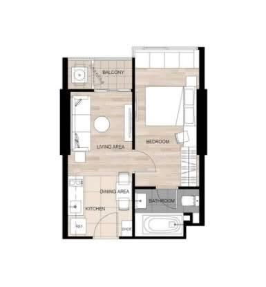 รูป RS6974 ขาย Oka Haus Sukhumvit 36 ห้องสวย วิวทองหล่อ–เอกมัย เฟอร์ครบ พร้อมอยู่ ใกล้ BTS ทองหล่อ - รูปที่ 12/12