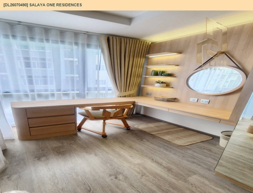 รูป DL26070490 ให้เช่าคอนโด ศาลายา วัน เรสซิเดนท์ (SALAYA ONE RESIDENCES) ใกล้ - พร้อมเข้าอยู่ โทรด่วน 0653619502 LineID @952jdxxk - รูปที่ 5/8