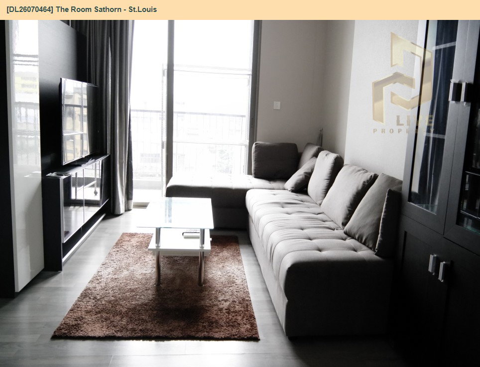 รูป DL26070464 ให้เช่าคอนโด เดอะ รูม สาทร - เซนหลุยส์ (The Room Sathorn - St.Louis) ใกล้ BTS สุรศักดิ์ พร้อมเข้าอยู่ โทรด่วน 0614453194 LineID @952jdxxk - รูปที่ 3/6