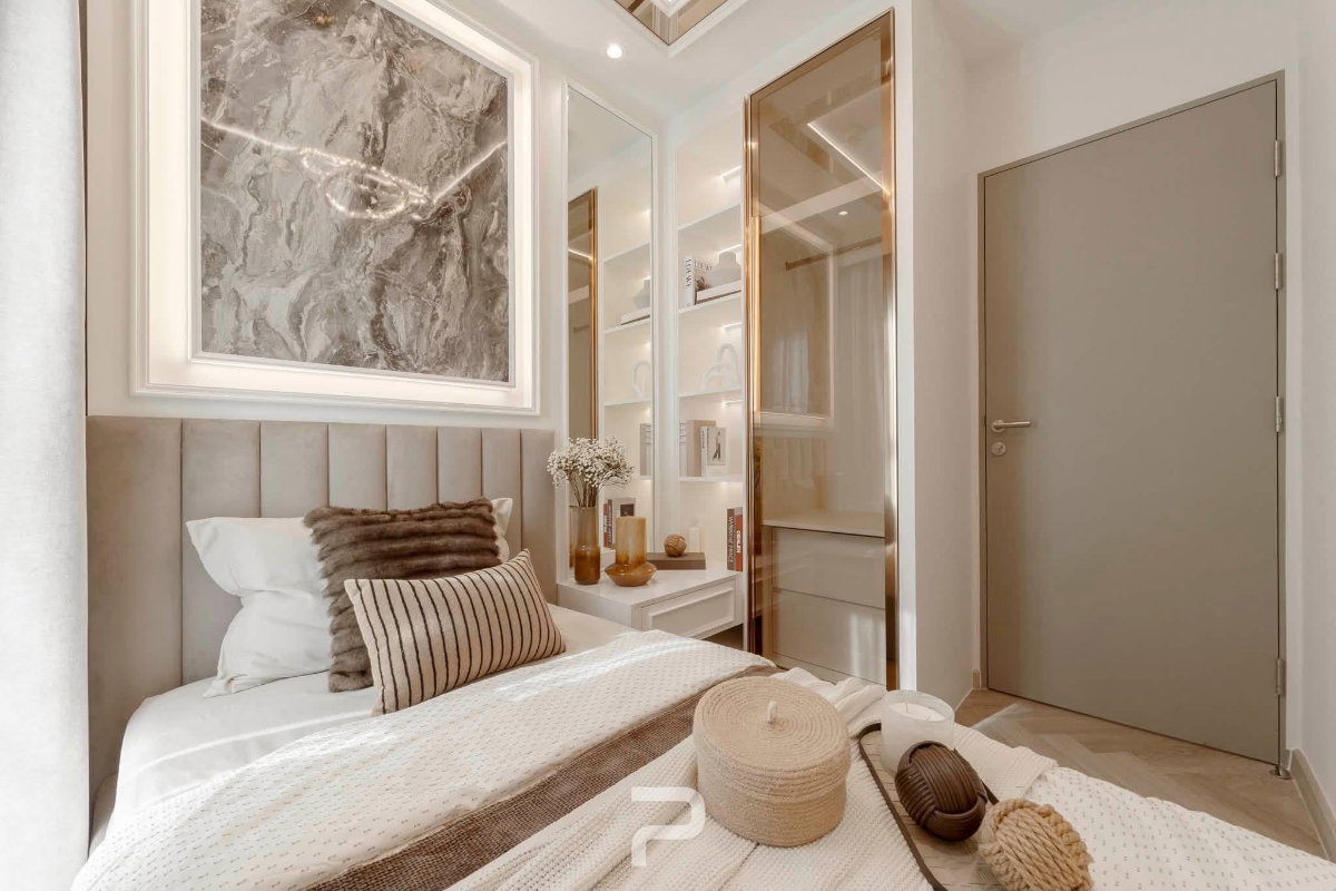 รูป 🫧คอนโด Life รัชดาภิเษก   ห้องตกเเต่ง สไตล์  modern luxury  🫧 - รูปที่ 15/15