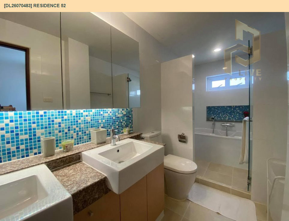 รูป DL26070483 ให้เช่าคอนโด เรสซิเดนซ์ 52 (Residence 52) ใกล้ BTS อ่อนนุช พร้อมเข้าอยู่ โทรด่วน 0614453194 LineID @952jdxxk - รูปที่ 12/12