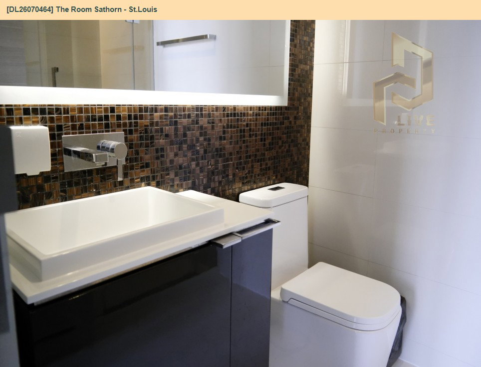 รูป DL26070464 ให้เช่าคอนโด เดอะ รูม สาทร - เซนหลุยส์ (The Room Sathorn - St.Louis) ใกล้ BTS สุรศักดิ์ พร้อมเข้าอยู่ โทรด่วน 0614453194 LineID @952jdxxk - รูปที่ 6/6