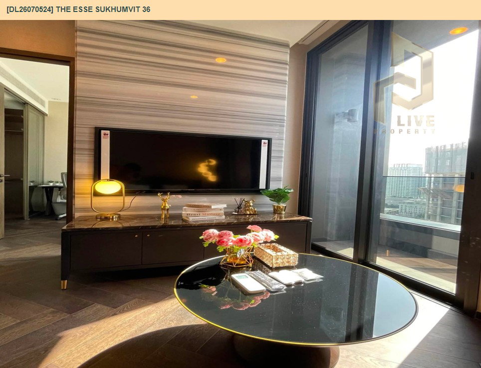 รูป DL26070524 ให้เช่าคอนโด ดิ เอส สุขุมวิท 36 (THE ESSE Sukhumvit 36) ใกล้ BTS ทองหล่อ พร้อมเข้าอยู่ โทรด่วน 0638692663 LineID @952jdxxk - รูปที่ 2/14