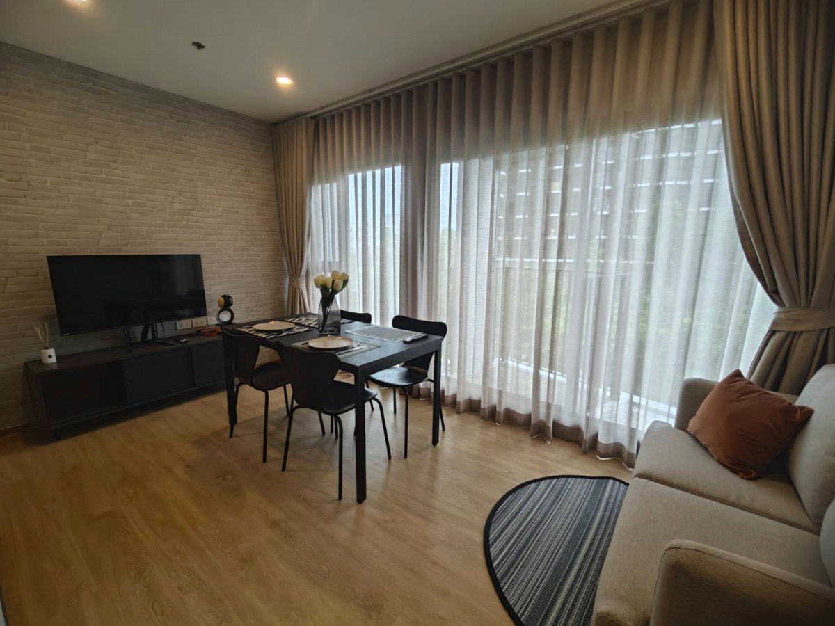 picture 🏡 For rent Noble Create Pradit Manutham 2 bedrooms | 1 bathroom | 40 sq m | Garden and swimming pool view Ready to move in - 10/14